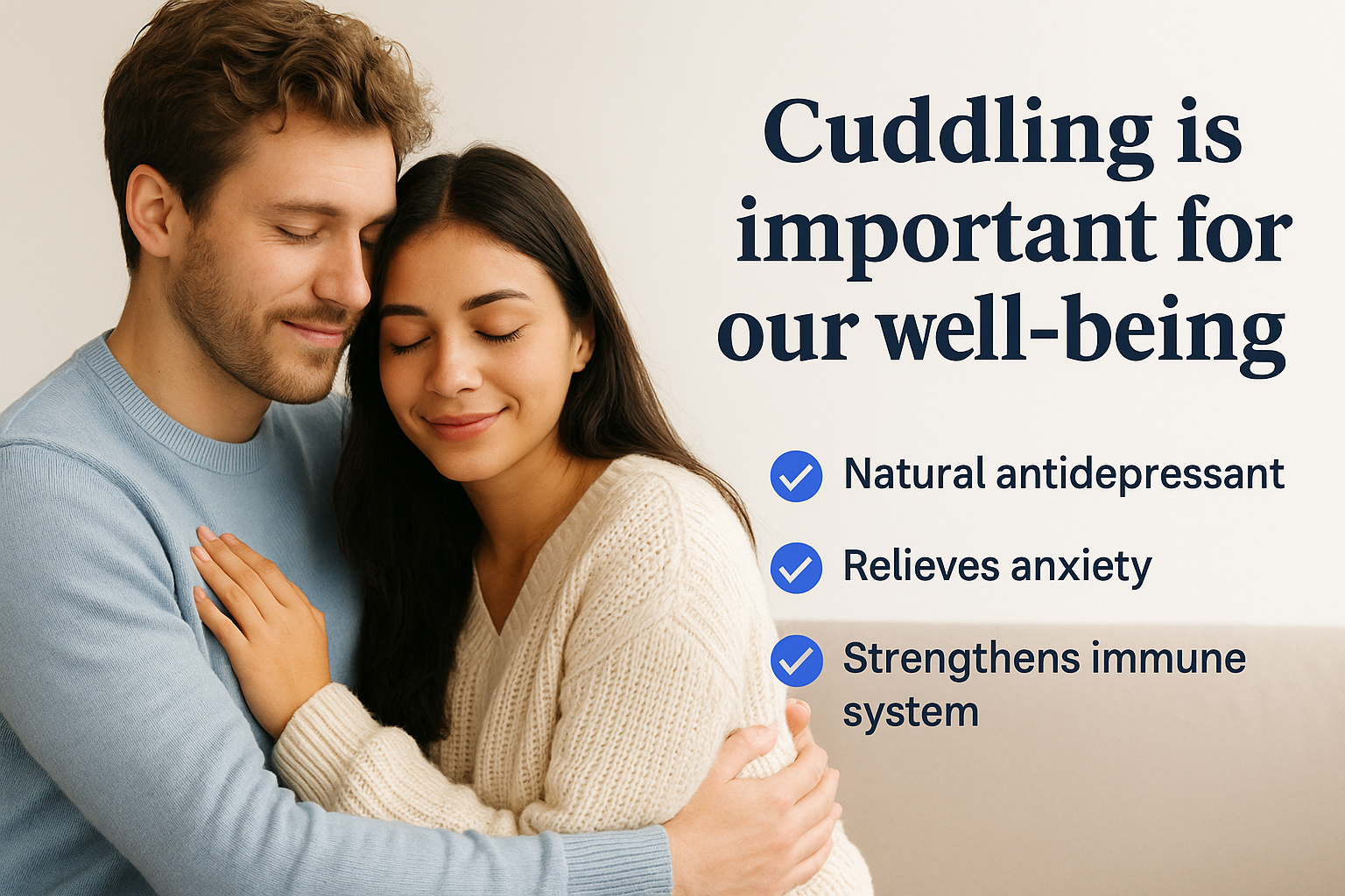 The importance of cuddling